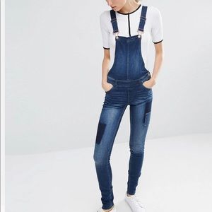 Tall girl patch overalls
